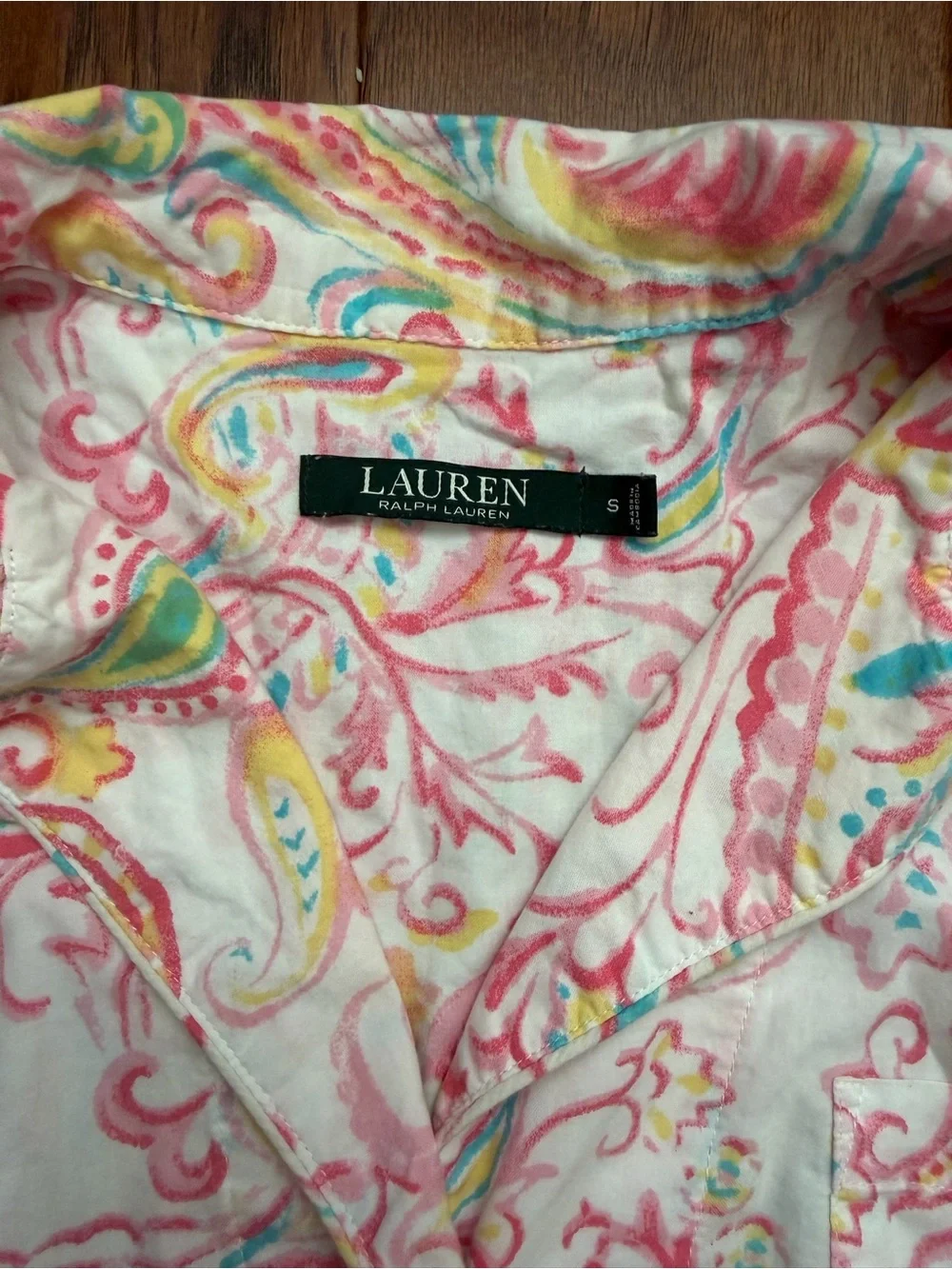 Ralph Lauren Capri Pajama Set 100% Cotton Small